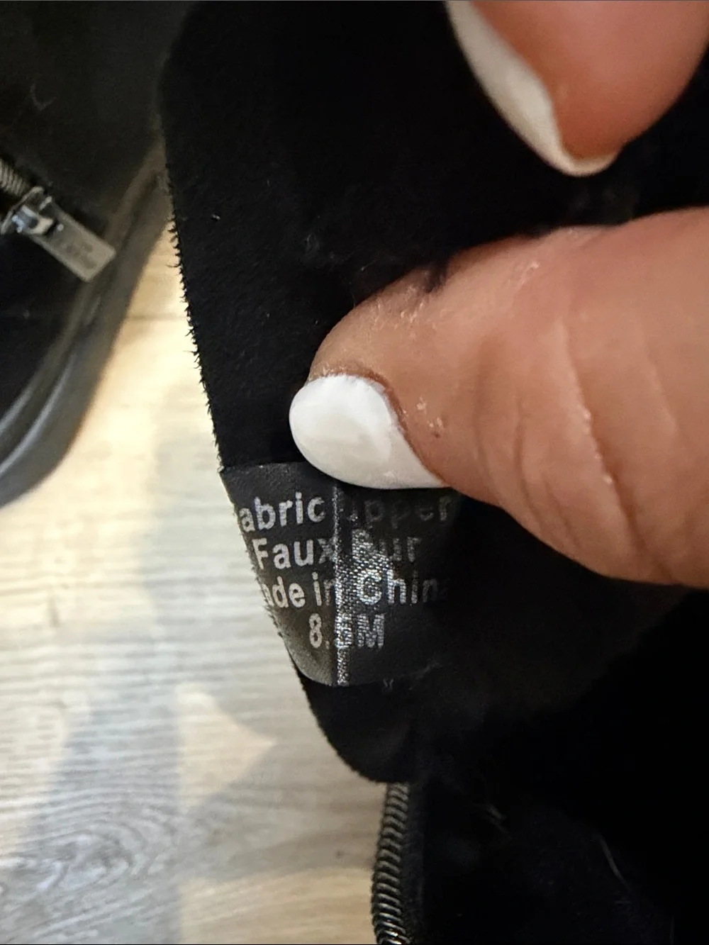 J Slides faux fur lined ankle booties